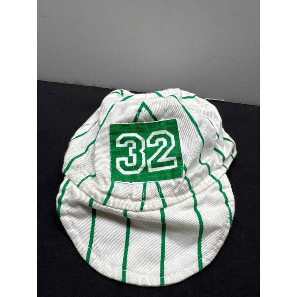 Vintage Cabbage Patch Kids #32 Striped Green & White Baseball Cap